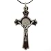 Crucifix Medal of St. Benedict Necklace - 2" in Height - IMPORTED FROM ITALY