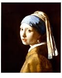 Girl with a Pearl Earring Art Poster Print by Jan Vermeer, 11x14