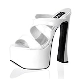 CANDY-03, 6 1/2 Chunky Heel Platform Sandal, by Pleaser USA