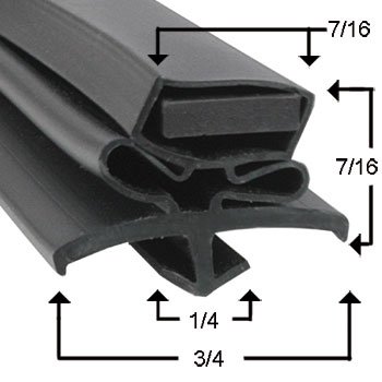 True 810810 Magnetic Door Gasket For TSSU-27 / TUC-27 / TWT-27