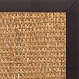Prairie Sisal Rug with Black Linen Binding - 6x9 Prairie Sisal Rug with Black Linen Binding - 6x9