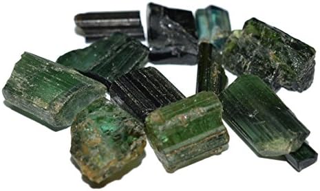 Green Tourmaline rough &amp; transparent gemstones 41.03 carat