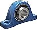 SKF SYM 2.7/16 TF Pillow Block Ball Bearing, 2 Bolts, Medium-Duty, Setscrew Locking Collar, Contact Flinger Seals, Cast Iron, Inch, 2-7/16" Shaft, 3" Base To Center Height, 8" Bolt Hole Spacing Width, 14000 pounds Dynamic Load Capacity