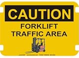 10 x 14 Photo Realistic Caution Signs- Fork Lift Area