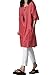 Hole Tide Women's 1/2 Sleeve 3D Floral Cotton and linen Oversized Shift Dress