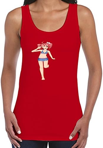 Women Gold Ink Texture Customizable O-neck Cotton Red T Shirt X-large