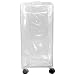 Dynalon 172125-0002 Acrylic Mobile Big Beta Box Large Capacity Storage Bin with Casters, 12.75" Length x 12.75" Width x 28.125" Height