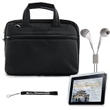 Go Smart with our Premium High Quality Shoulder Bag with many room for accessories, Compatible for the Apple iPad 3G tablet / Wifi model 16GB, 32GB, 64GB. Apple iPad Accessories+ Includes a 4-inch eBigValue (TM) Determination Hand Strap + Includes Anti Glare Screen protector + Hi-Fi Noise - Reducing Ear Buds Earphones for iPad 3.5 mm Jack