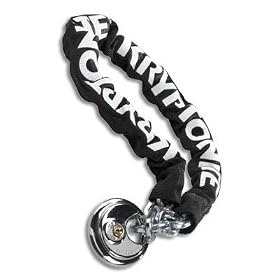 Kryptonite Keeper 880 Bike KryptoChain and Padlock - 2.5ft - 730125 by Gun gear