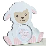 Aurora Baby Sweet Impressions Lamb Wooden Frame, Pink