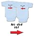 He Did It, Twin Boys Gift Set (Includes 2 Bodysuits)