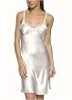 Vera Wang True Love charmeuese chemise with lace trim