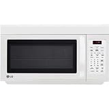 Lg Microwaves 1.8 Cu. Ft 1100w Over The Range White Microwave Lmv1813sw