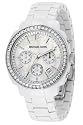 MICHAEL Michael Kors Women's Chronograph White Acrylic-Bracelet Watch