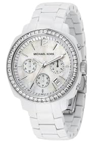 Michael Kors #MK5079 Women's White Acrylic Chronograph Watch