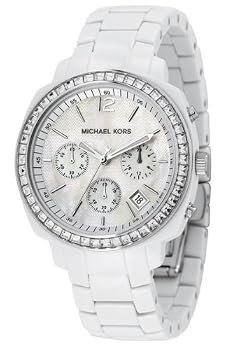 Michael Kors #MK5079 Women's White Acrylic Chronograph Watch