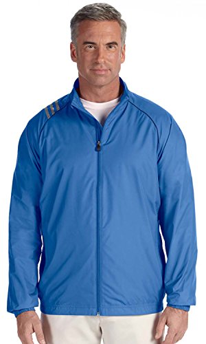 adidas Golf Men's 3-Stripes Full-Zip Jacket - ECRU - S Men's 3-Stripes Full-Zip