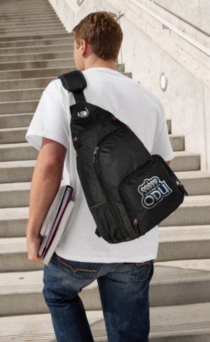 ODU Logo Sling Backpack Old Dominion University One Strap Backpacks for Travel or School Bags - BEST QUALITY Unique Gifts For Boys, Girls, Adults, College Students, Men or Ladies