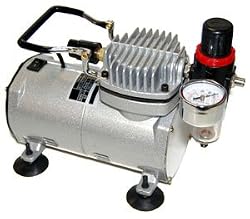 Airbrush Depot TC-20 MINI AIRBRUSH COMPRESSOR WITH WATER TRAP AND REGULATOR