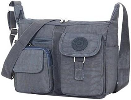 Robot Bee Women Messager Casual Nylon Shoulder Crossbody Handbag Grey