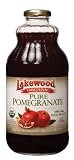 Lakewood Organic PURE Pomegranate Juice, 32-Ounce Bottles (Pack of 6)