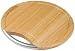 Echo Rubber Wood 28.5cm Round Chopping Block with Metal Handle