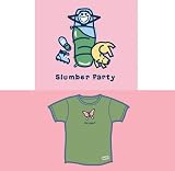 LIFE IS GOOD SLUMBER PARTY S/S CRUSHER TEE - GIRLS - S - PINK