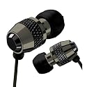 Black iSmart Metal Replacement In-Ear Metal 3.5mm Stereo EarBud EarPhones HeadPhones Headset for all Apple iPhone, iPod Generation Shuffle Nano Mini Video Classic Touch / Creative Zen / ZUN / Sony / Sansa / Samsung other MP3 / MP4 / CD / DVD Players which have 3.5mm Audio Socket
