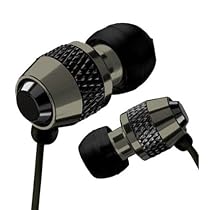 Black iSmart Metal Replacement In-Ear Metal 3.5mm Stereo EarBud EarPhones HeadPhones Headset for all Apple iPhone, iPod Generation Shuffle Nano Mini Video Classic Touch / Creative Zen / ZUN / Sony / Sansa / Samsung other MP3 / MP4 / CD / DVD Players which have 3.5mm Audio Socket