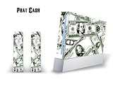 Nintendo Wii Skin - System Console Skin and two Wii Remote Skins - Phat Cash