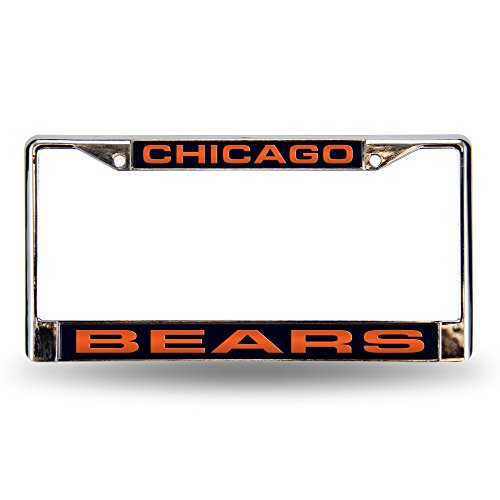 NFL Chicago Bears Laser Cut Chrome Plate Frame