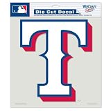 Texas Rangers Full Color Die Cut Car Window Sticker Decal (8x8 Inches)