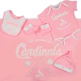 St. Louis Cardinals Newborn 5 Piece Pink Gift Set