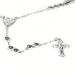 Silver Assorted Rosary Necklaces, Size: 26 Inches - 5mm Silver Assorted Rosary Necklaces, Size: 26 Inches - 5mm