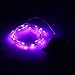 BINZET 50 LEDs 3AA Battery Operated Copper Wire String Light, 2 Meters (No Remote), Purple