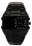Weide - Montre Homme - Quartz - Acier inoxydable - rectangle noir Analogique Num??riqueSport Watches