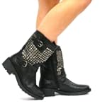 Bottines Clout�es Style Low Boots Ver...