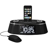 iLuv imm178 Vibe Plus Dual Alarm Clock with Bed Shaker for iPod and iPhone (Black)