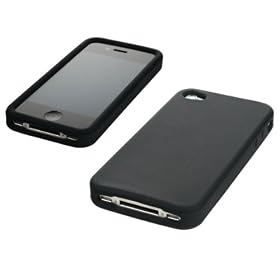 iCandy - Coque en silicone pour iPhone 4 - Noir (Import Allemagne)
