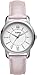 Timex Women's T2N684 Elevated Classics Dress Uptown Chic Pink Metallic Leather Strap Watch
