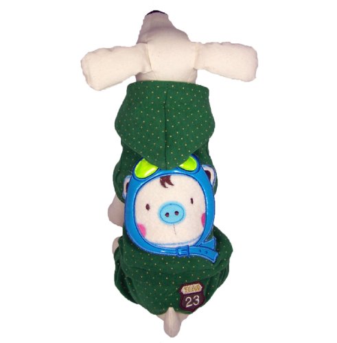 Dog and Cat Comfy High Quality PAJAMAS – Green – Small – Mommy, I can’t wait till Christmas Morning to be in this PJ – Only 1 Left