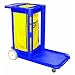 Continental 182BL Blue Compact Janitorial Cart