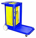 Continental 182BL Blue Compact Janitorial Cart