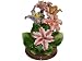 Authentic Hand made Italian Capodimonte Orchid Flower Center Piece