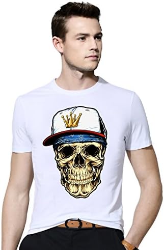 mens short sleeve comfortable soft t shirts (3XL, white)