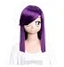 Mobile Suit Gundam 00 Tieria·Erde purple long wig Hair wigcostume wig cosplay wig for party