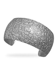 Cuff Bracelet with Leaf Design