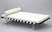 Barcelona Day Bed White Leather