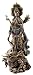 Bronze Kuan Quan Kwan Guan Yin Guanyin on Dragon Buddha Statue 14 Tall