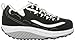 Skechers Women's Shape Ups Strength Fitness Walking Shoe,Black/White,10 M US